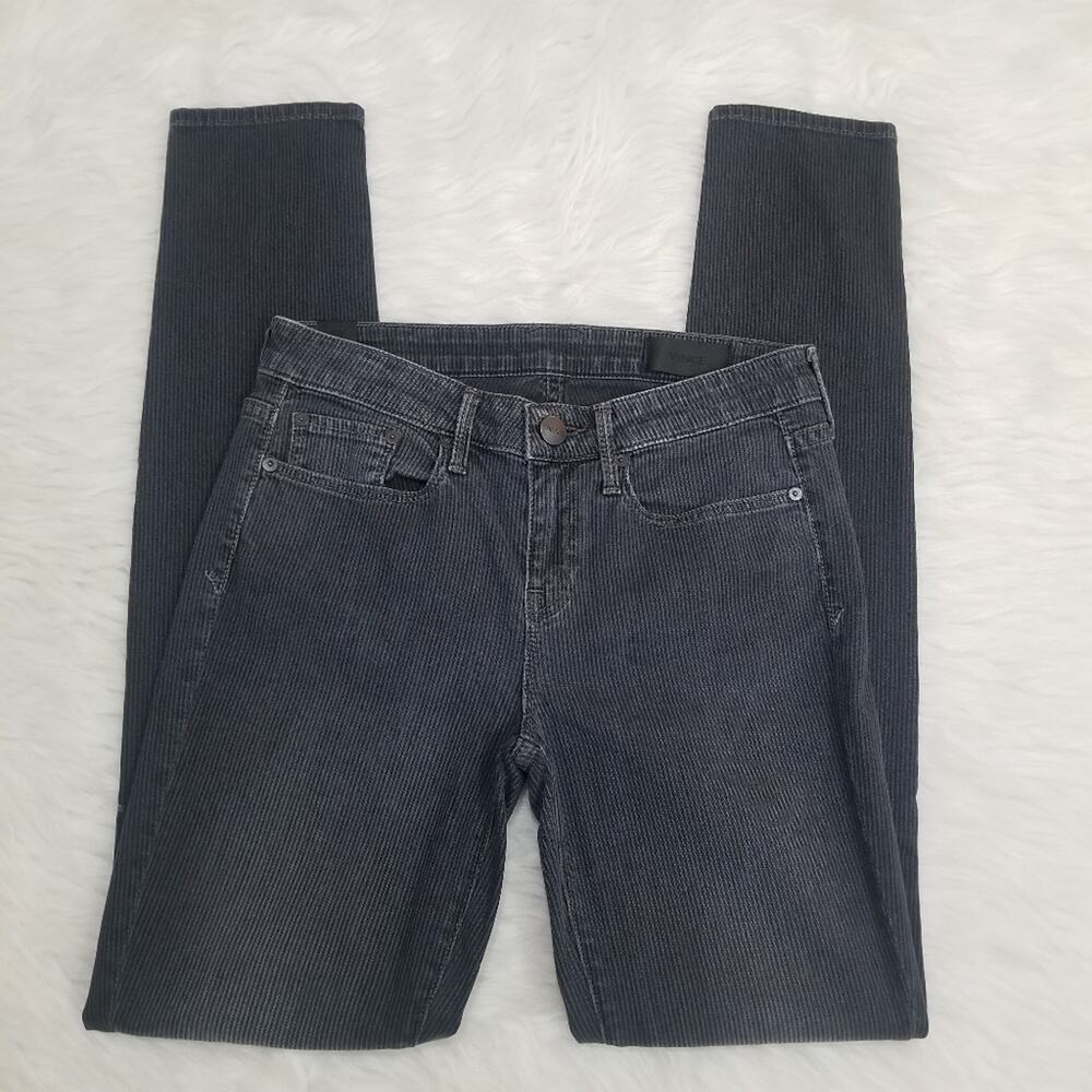 Vince Riley in Wilshire Wash Skinny Striped  Corduroy Low Rise Pants Made in USA